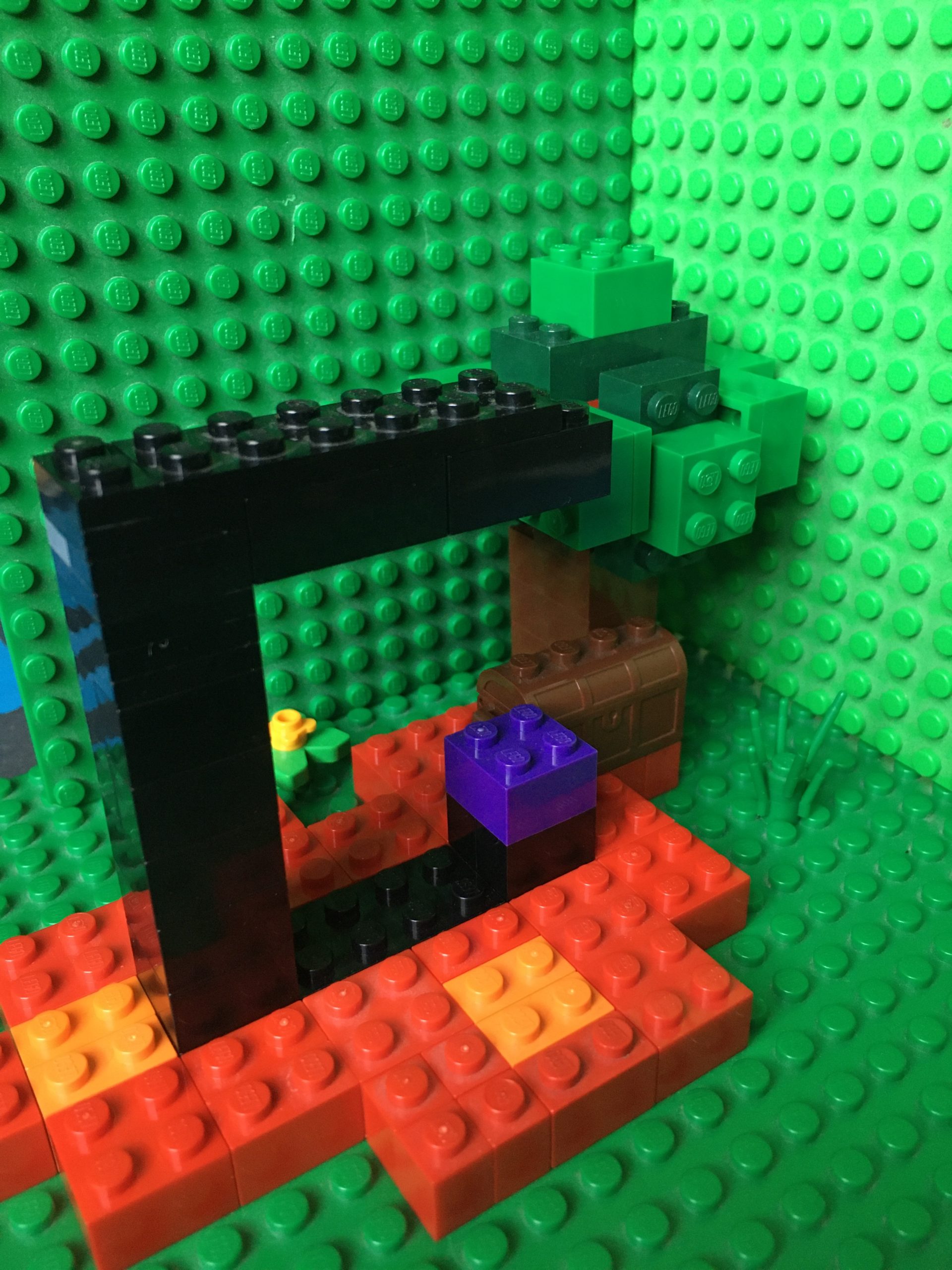 Lego Minecraft verlassenes Portal